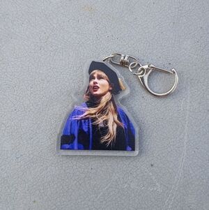 🆓 Free W/Purchase Taylor Swift Acrylic Charm Keychain NWT style 4